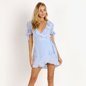 SALE For Love & Lemons Sweetheart 💙 Wrap Dress